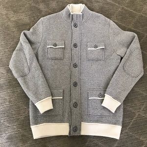 Men’s Italian Gray Wool Sweater - L